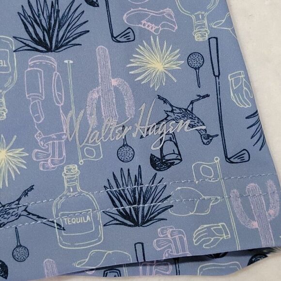 Walter Hagen Golf Polo Shirt Men Size Small Desert Tequila Alcohol Stretch NEW - Picture 5 of 13